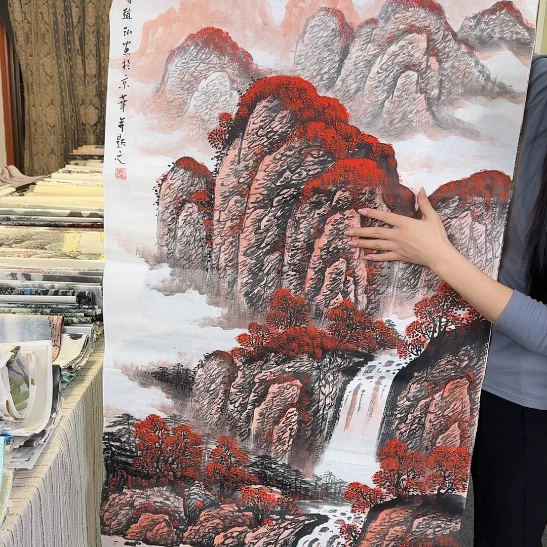 纯手绘国画作品好看