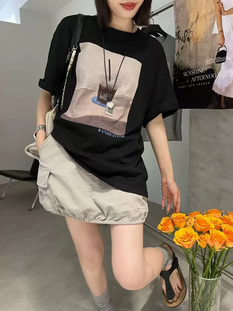 【美式咖啡短袖T】百搭超酷独家T恤