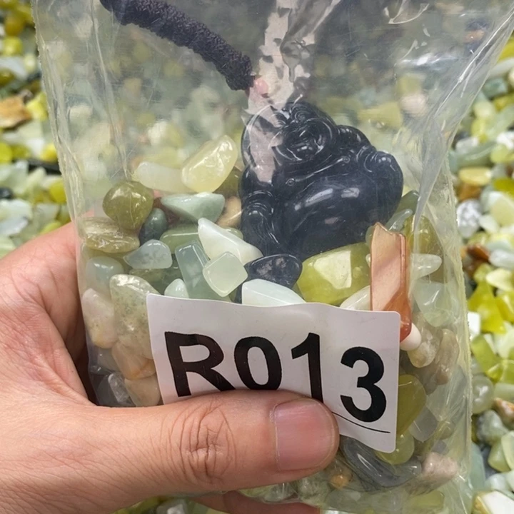 蛇纹石玉未镶嵌鱼缸石