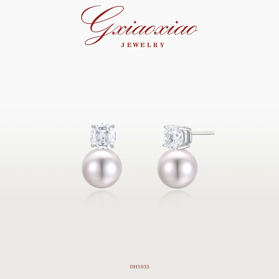 G XIAOXIAO 仿珍珠耳饰时尚高级百搭玫瑰气质耳环 DH1035新年礼物