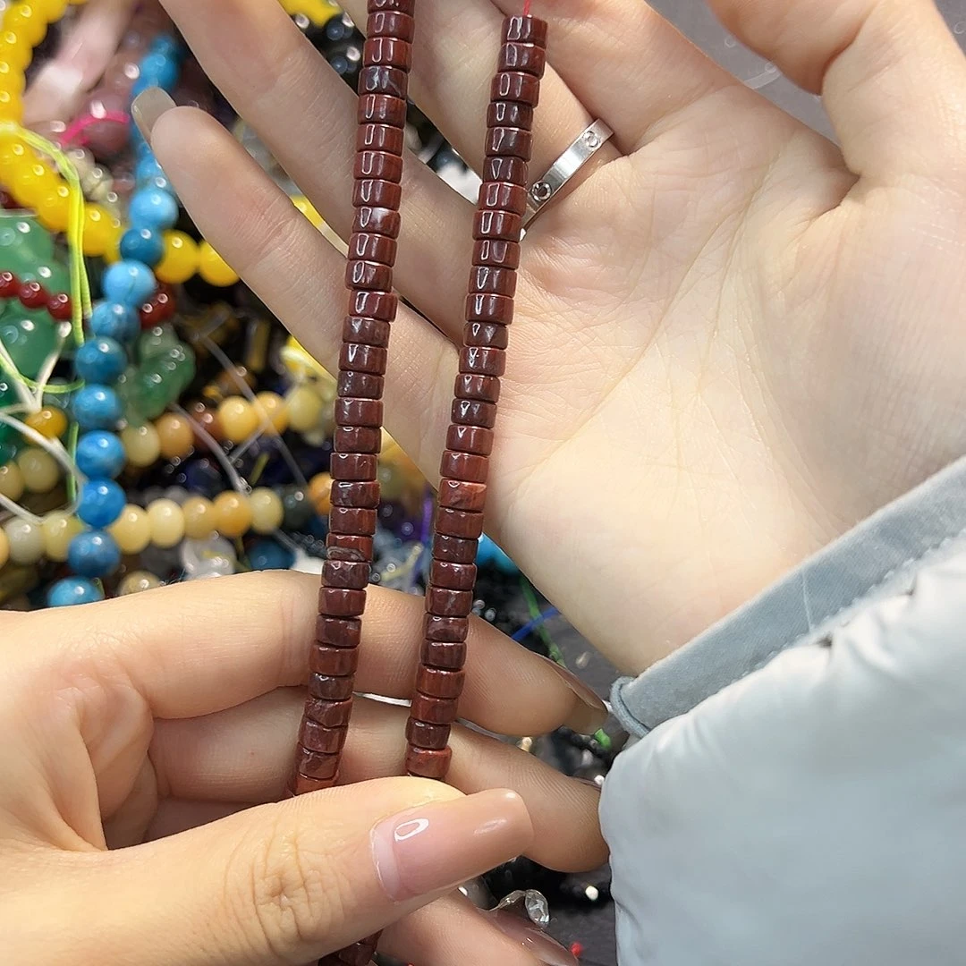 玛瑙/玉髓合金珠宝半成品卡6红纹石