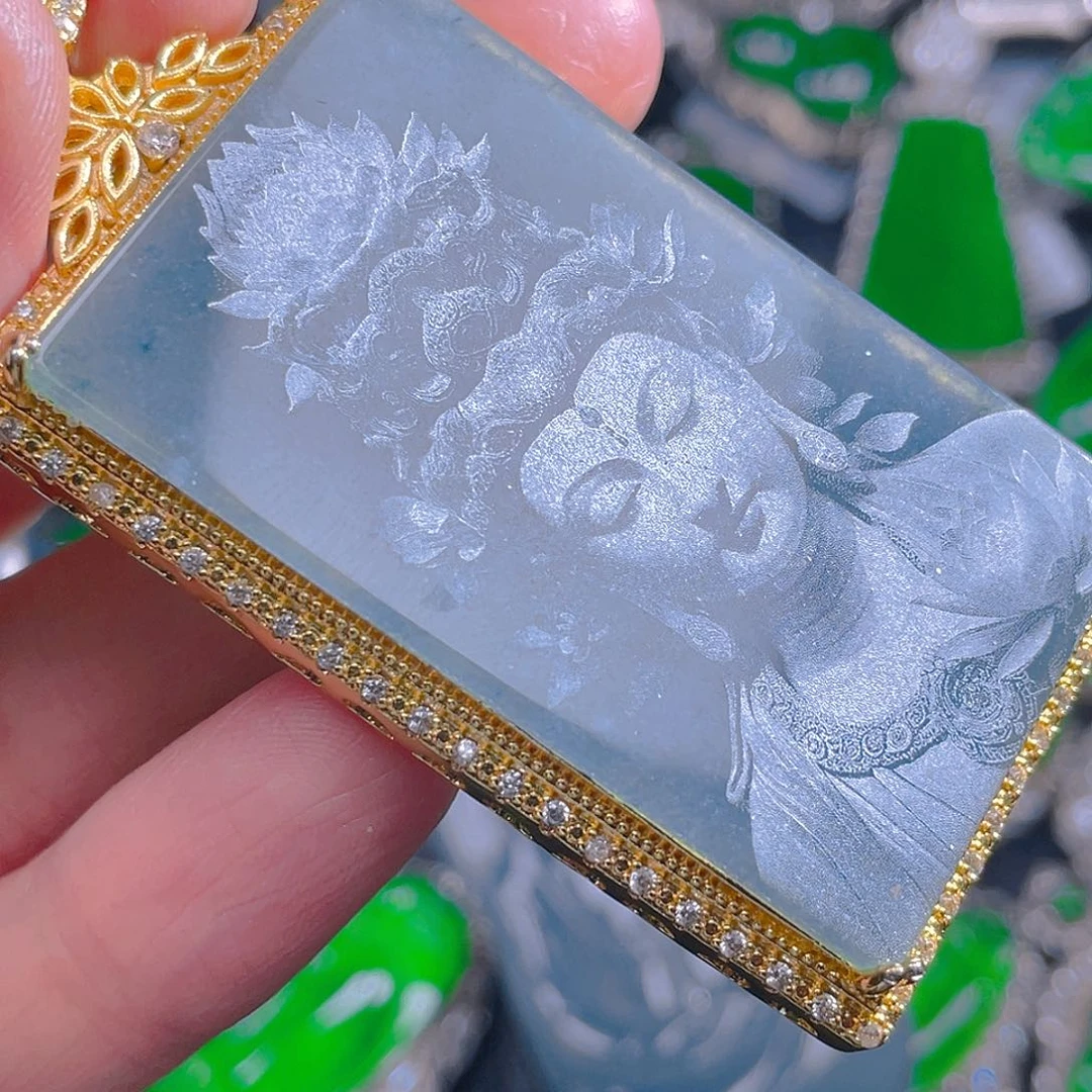 翡翠未镶嵌吊坠(不含链)