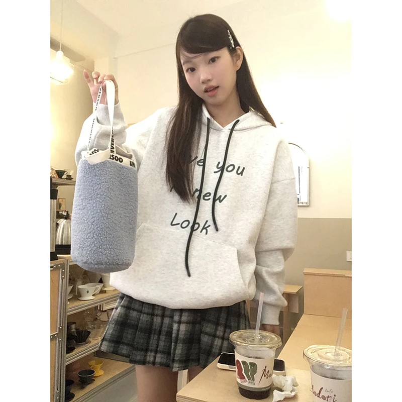 【秋秋清仓】字母连帽卫衣234U1660
