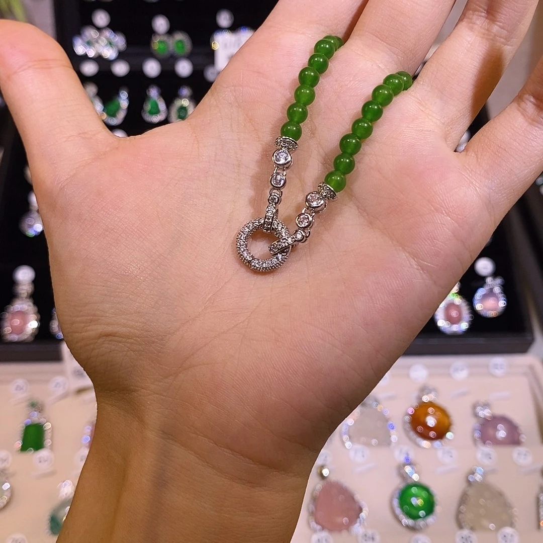 玛瑙/玉髓颈饰合金