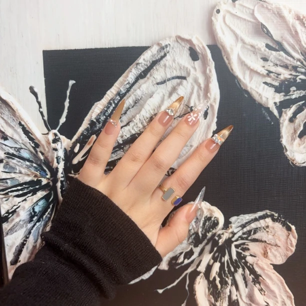 铜合金戒指 《粉丝福利款》滴釉方形开口戒