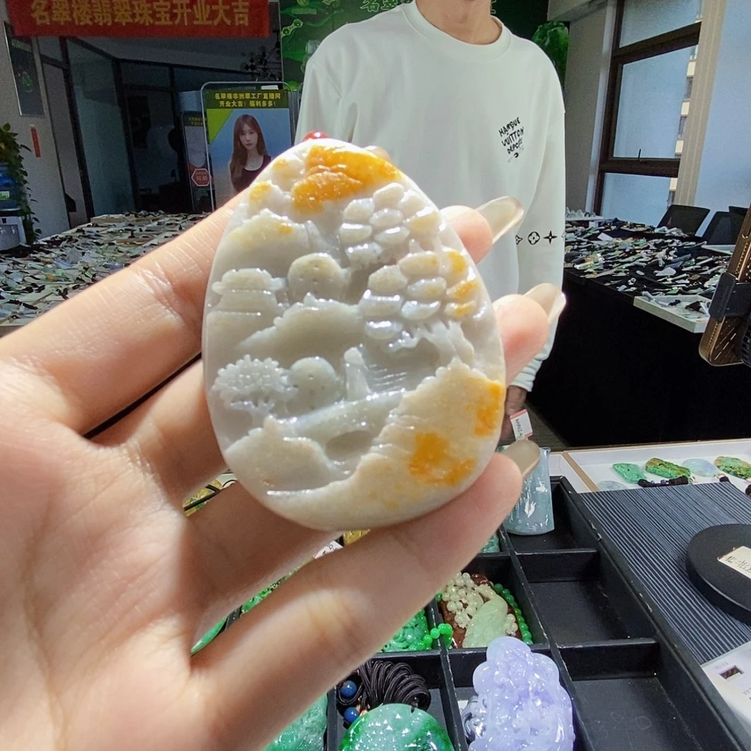 颈饰未镶嵌翡翠翡翠