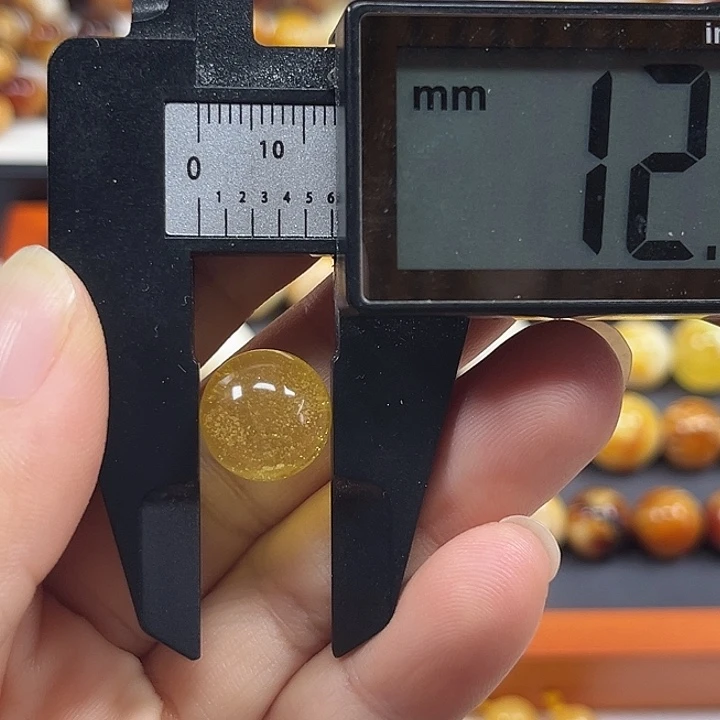 琥珀颈饰未镶嵌金沙6