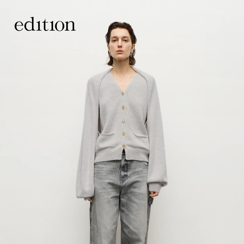 【赵老板专属】商场同款edition披肩两件套毛织开衫#EBD3CAR017