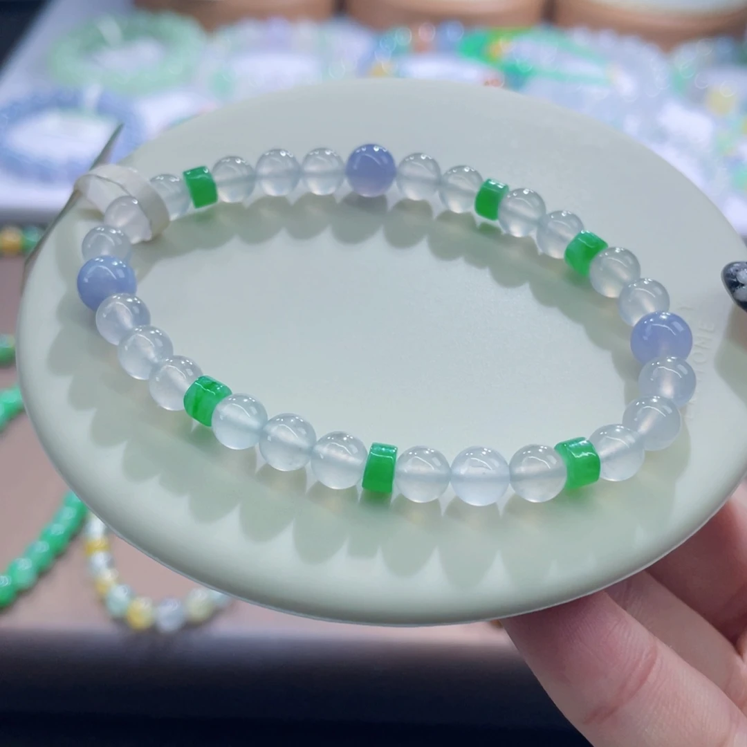 未镶嵌手链翡翠k**e卡6+