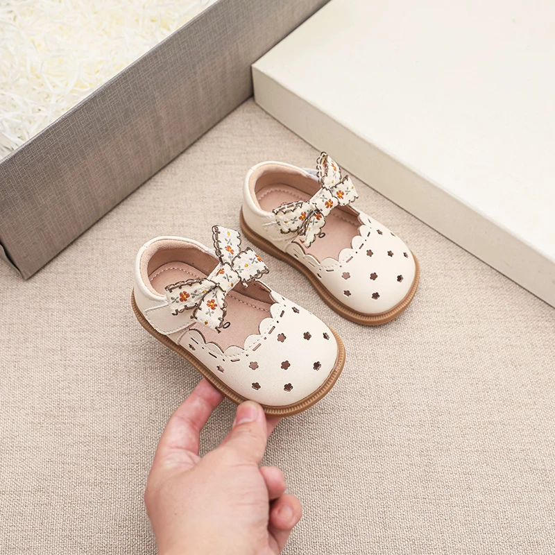 汐米女宝宝鞋子春夏季新款镂空透气女童凉鞋小童公主鞋软底