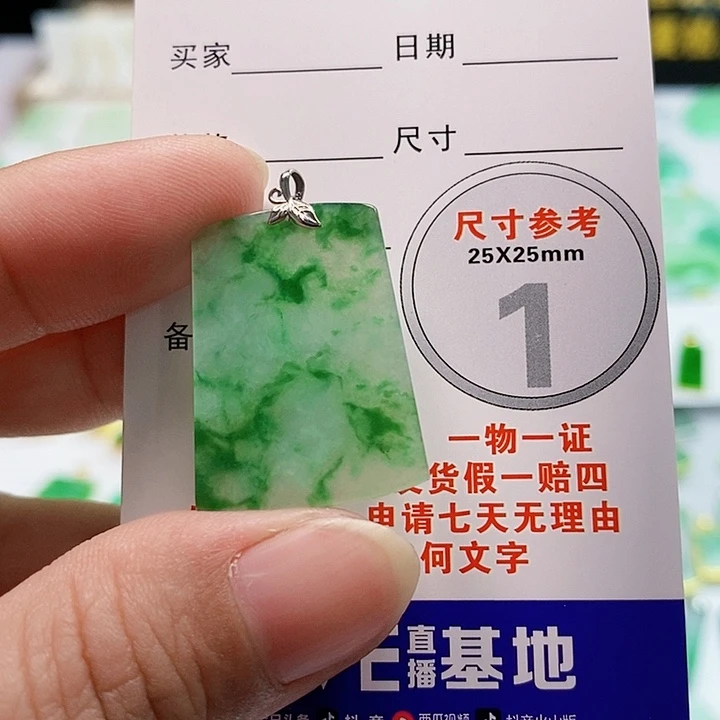 【闪购商品】翡翠颈饰18K金镶嵌翡翠