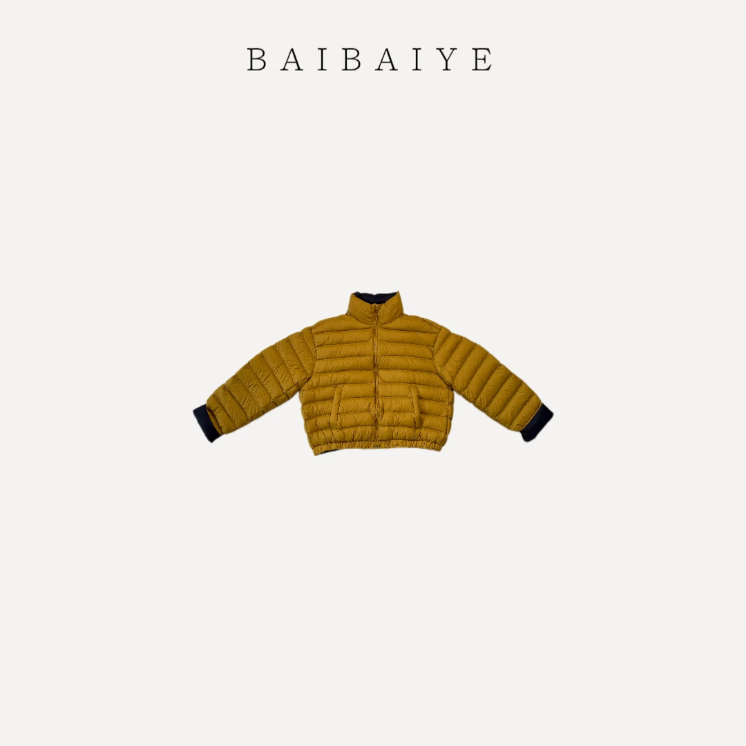 泡芙立领排骨服90白鸭绒轻薄羽绒服【BAIBAIYE】Z25FA374