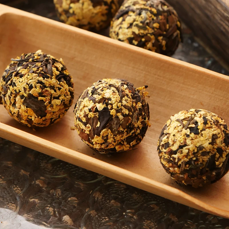 桂花龙珠白茶花香水甜送礼桂花香浓香茶叶醇厚自喝好茶