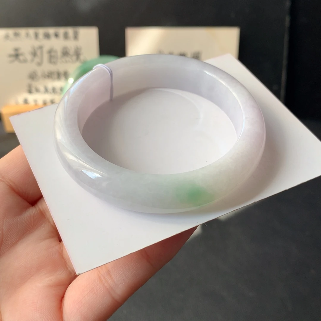 翡翠未镶嵌手镯42号53.8-12.3-8.7