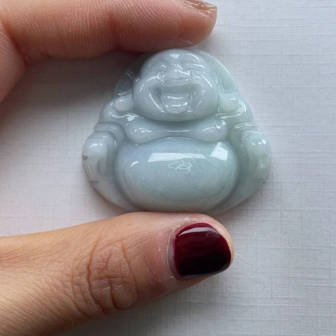 翡翠未镶嵌颈饰佛公37微瑕介意勿拍不退不换