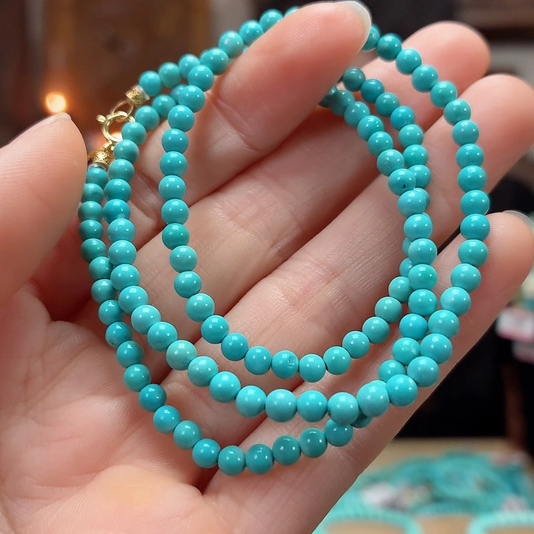 18K金镶嵌绿松石珠宝奇石