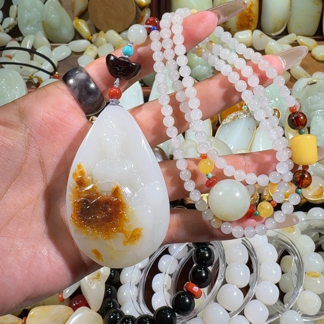 和田玉未镶嵌手链