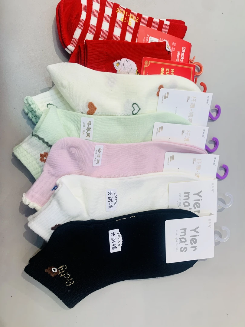 优质纯棉女袜双