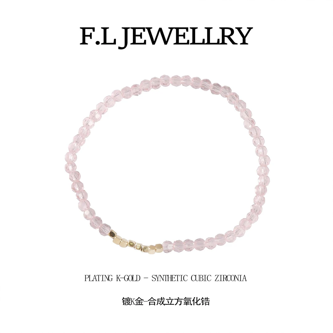 铜合金合成锆石手链 百搭时尚简约手链  F768