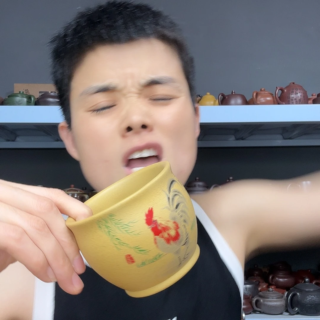 茶壶底槽青民间手艺人全手工制作