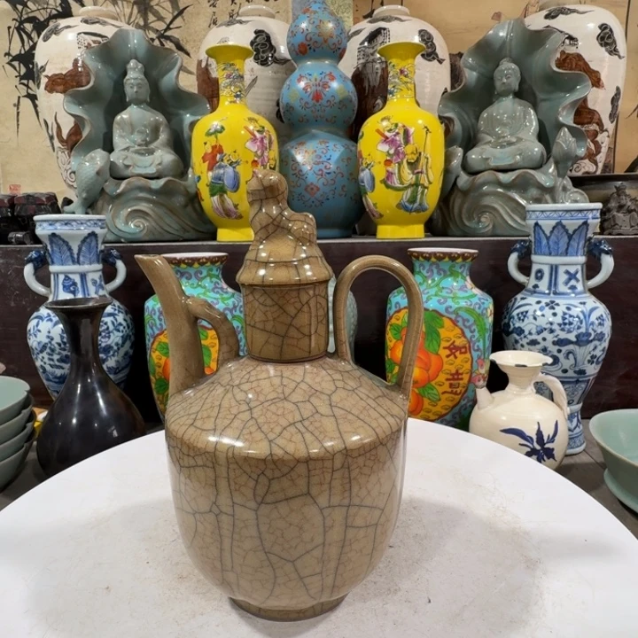 渝***万茶盏手工制作陶瓷摆件