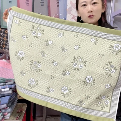 棉特价草绿色微微乡野