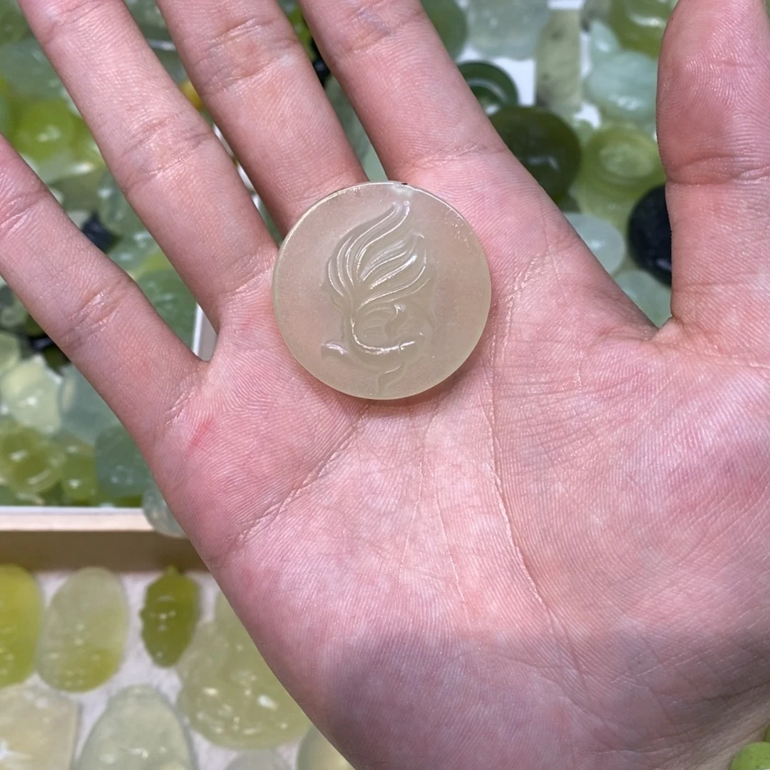 岫玉未镶嵌吊坠(不含链)两单包邮