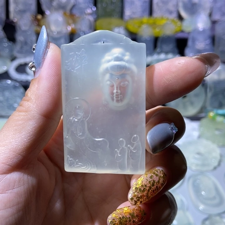 未镶嵌岫玉吊坠吊坠