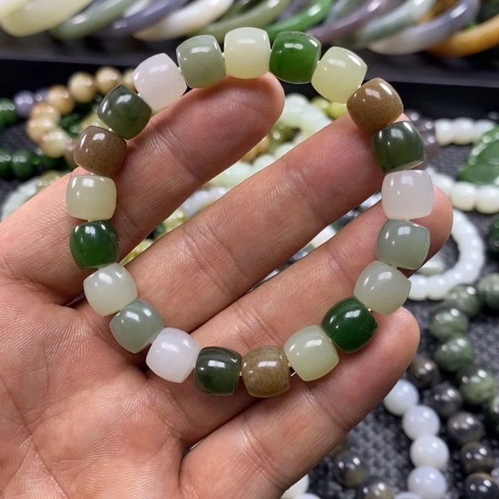 和田玉未镶嵌手链