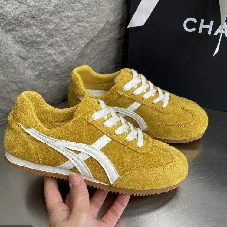 韩版薄款德训鞋年夏复古轻便透气鞋子2025今年流行鞋子低帮