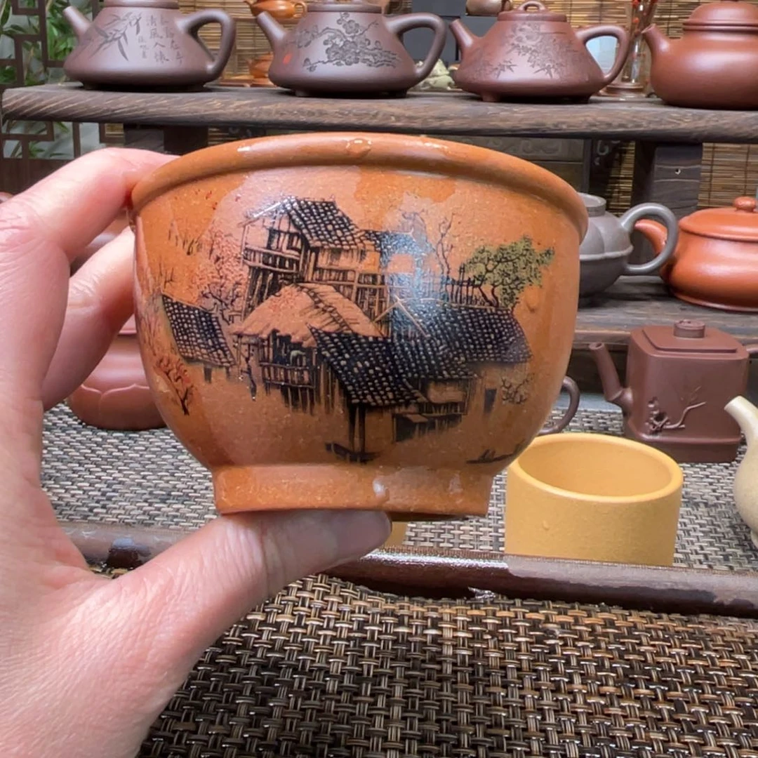 紫砂茶壶宜兴原矿紫砂手工制150