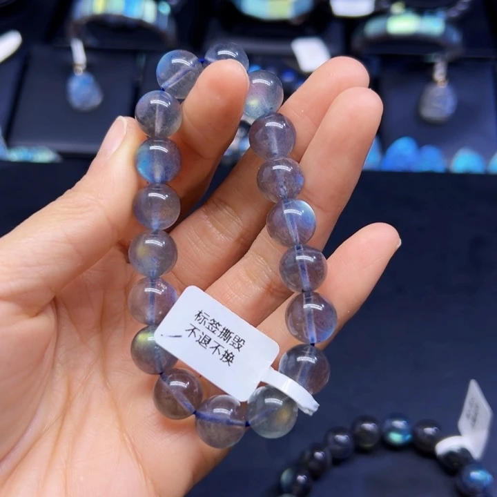 拉长石手串未镶嵌L*11.2左右