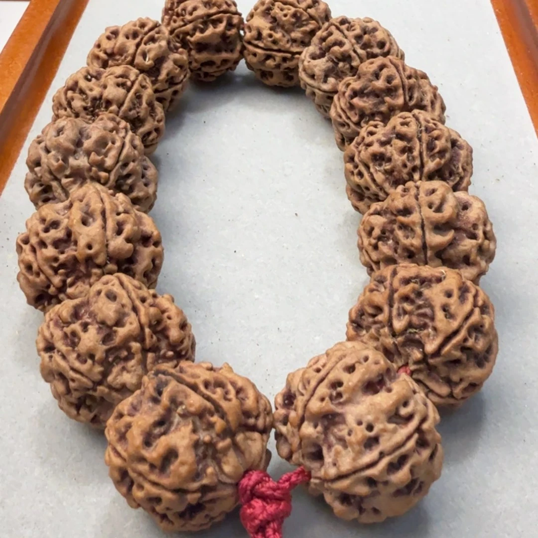 金刚菩提吊坠24➕粗筋蜂窝双龙铁籽姜黄皮