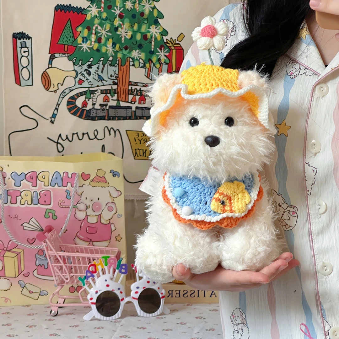 西高地毛绒玩具公仔小狗狗玩偶女生陪伴睡觉抱娃娃送男友生日礼物