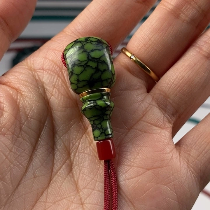 落***)颈饰玻璃网花三通