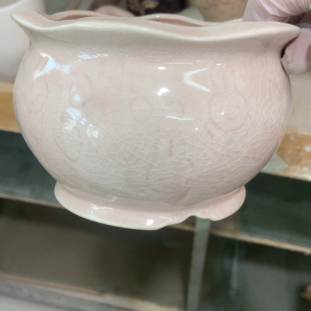 红陶高温陶瓷花盆