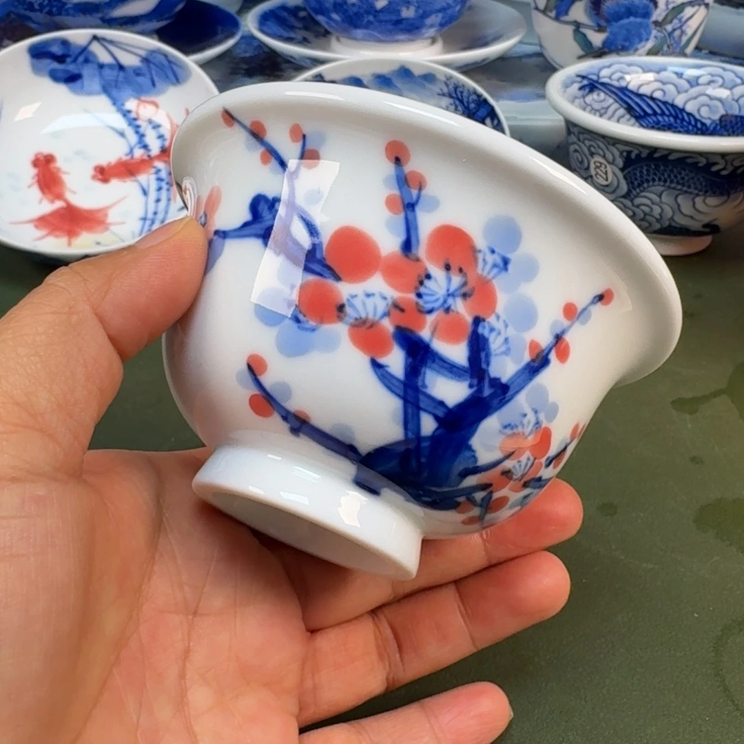 陶景德镇纯手绘茶具圆圆252