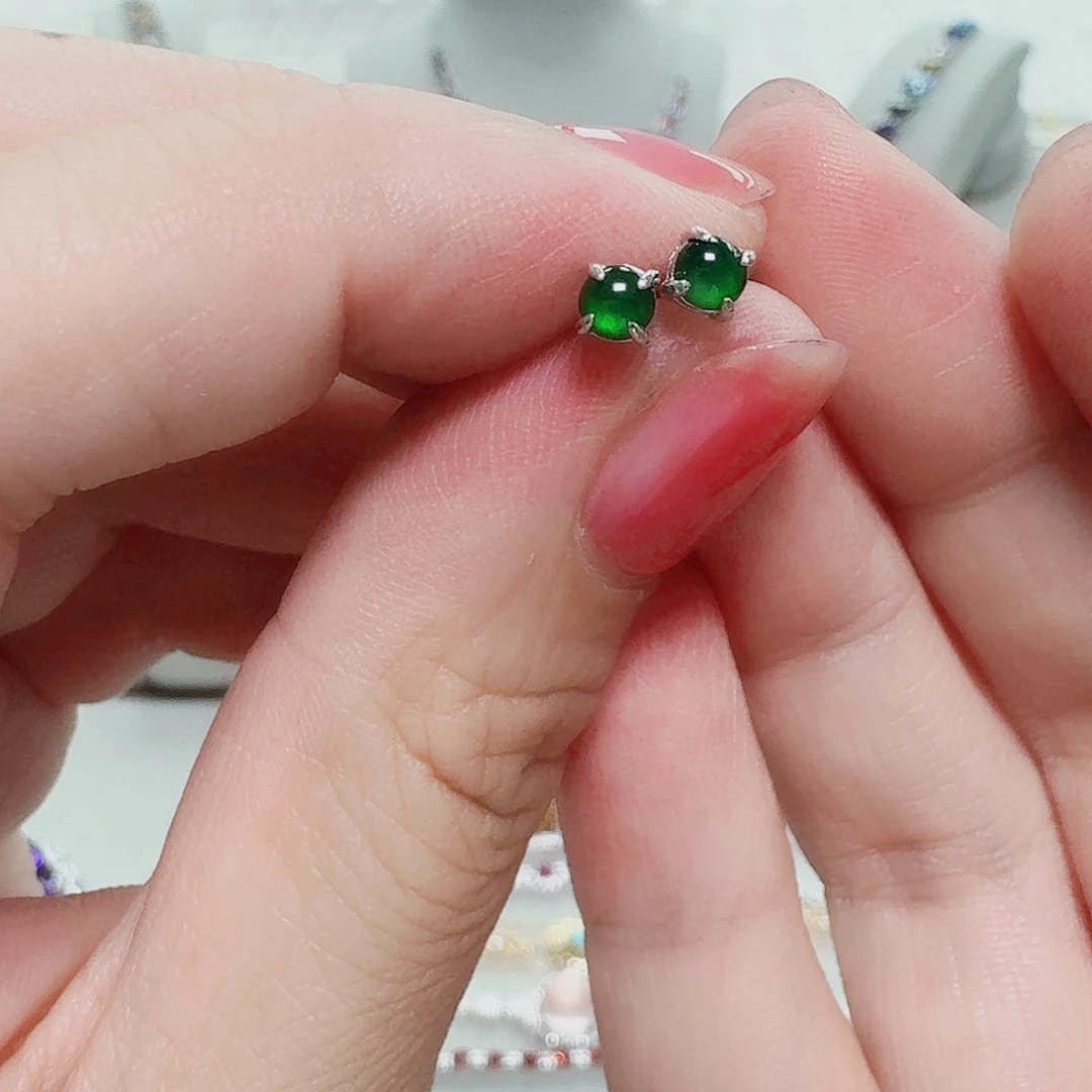 吊坠925银合成立方氧化锆耳钉