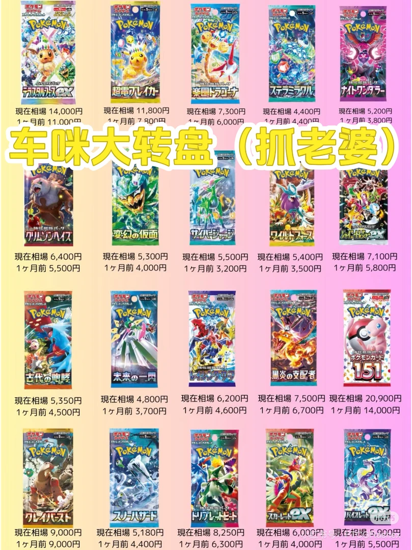 【车咪大转盘】宝可梦卡牌代拆（抓迷唇姐）