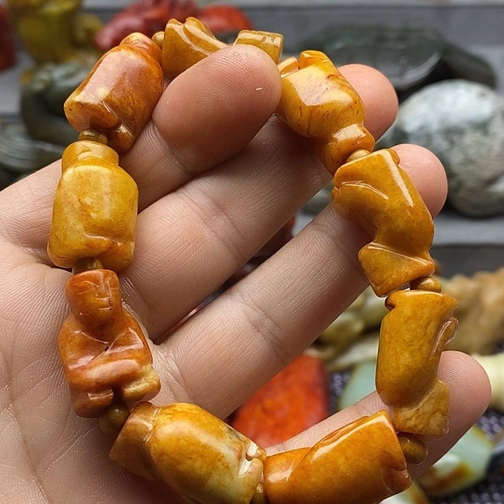 未镶嵌蛇纹石玉颈饰