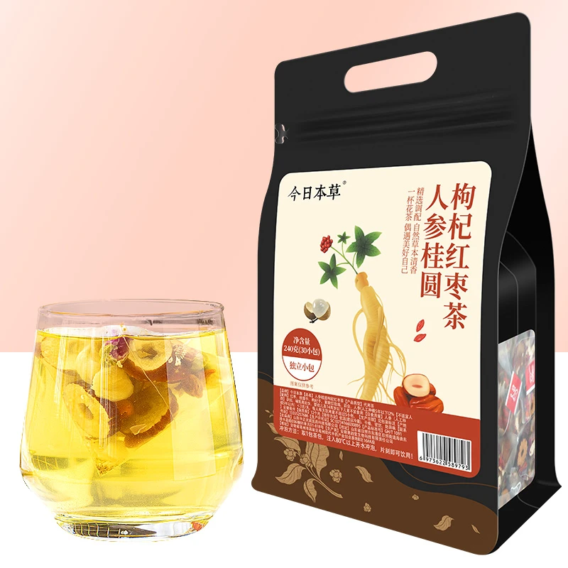 人参桂圆枸杞红枣茶含百合干重瓣红玫瑰女性滋补养生茶饮品高品质