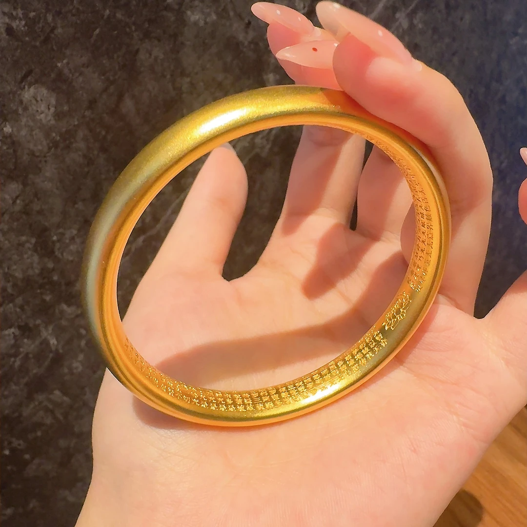 足银手镯 足银泥鳅背心经手镯卡8 女士精美时尚简约气质女款