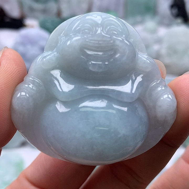 翡翠未镶嵌颈饰大佛福利卡厚11+