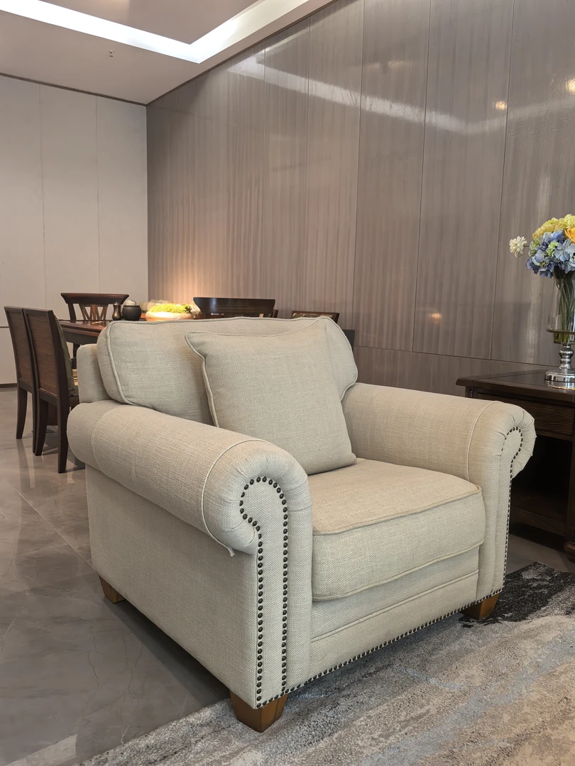 单人茶几艺沙发软