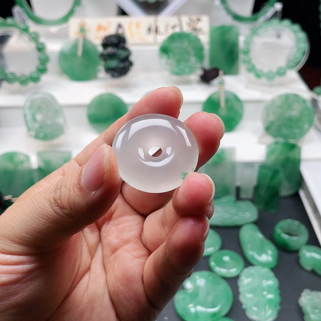 石英质玉未镶嵌吊坠(不含链)