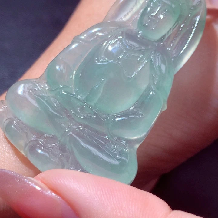 定制翡翠18K金镶嵌翡翠