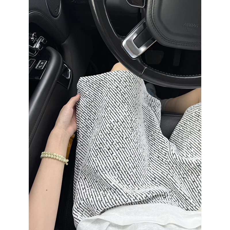 美式复古针织短裤男夏季新款痞帅高级感裤子宽松休闲运动五分裤