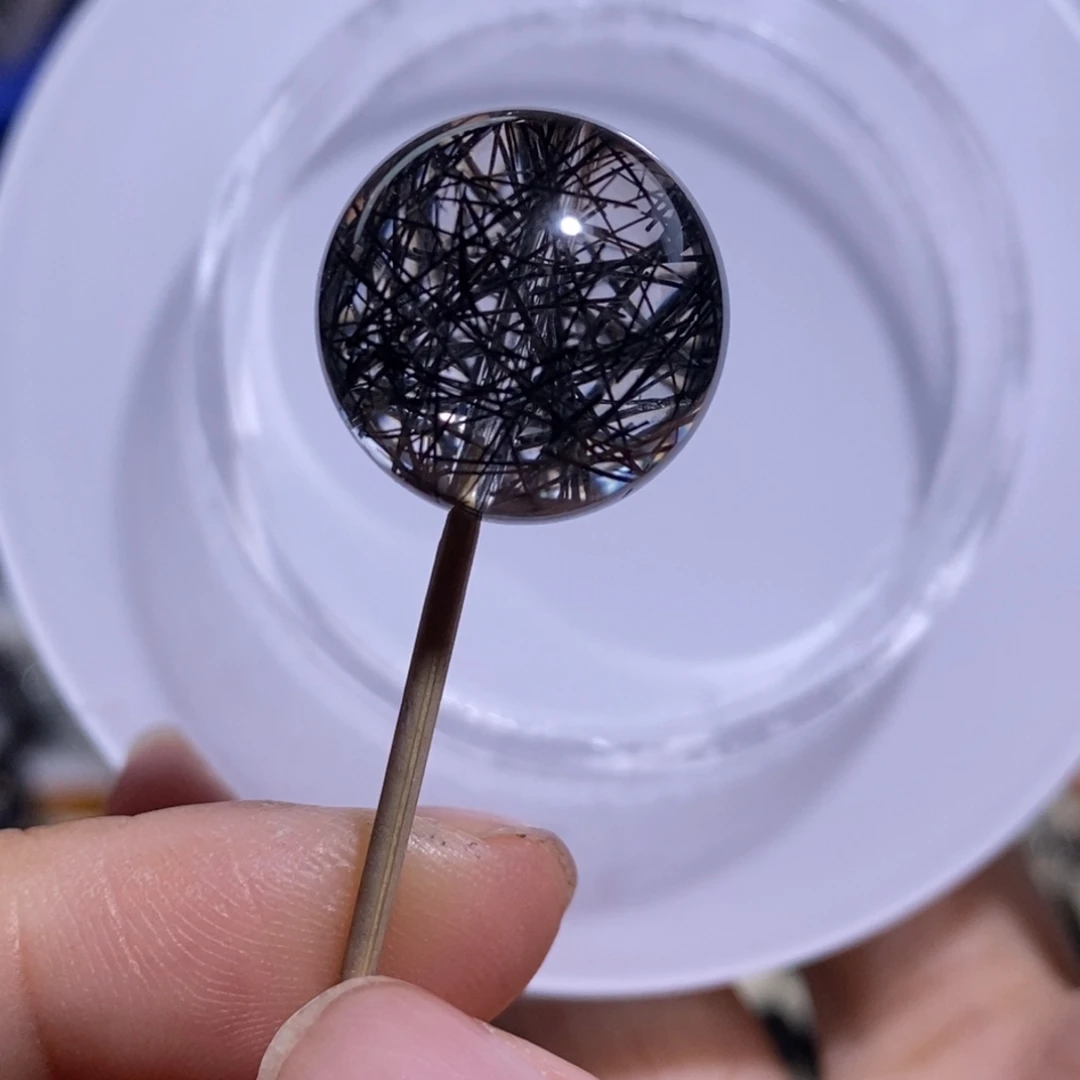 未镶嵌手链水晶17.6mm毕业级收藏款蕾丝黑发晶