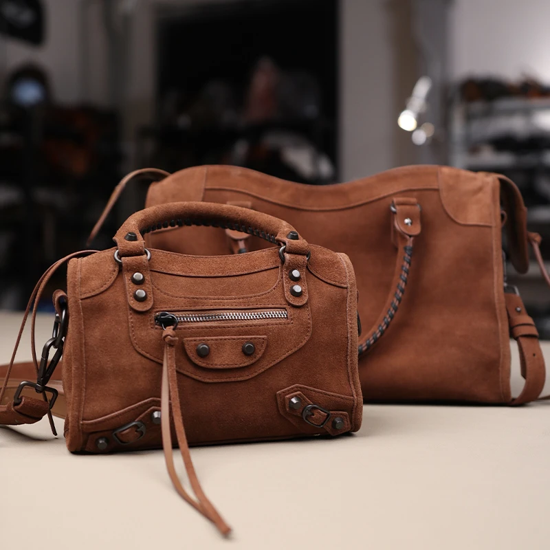 INGAIR硬野2025秋季新款机车包单肩斜跨包手提包