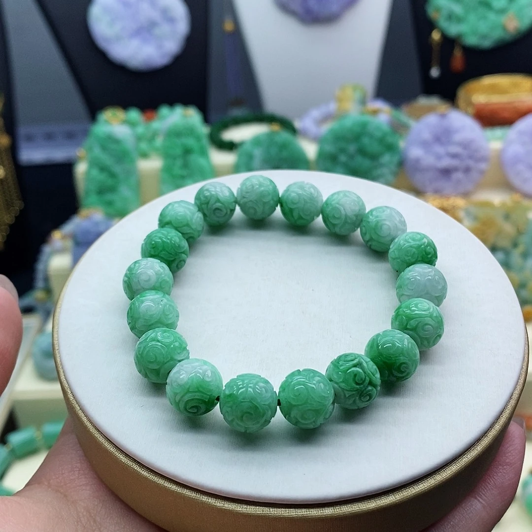 翡翠未镶嵌手串手串